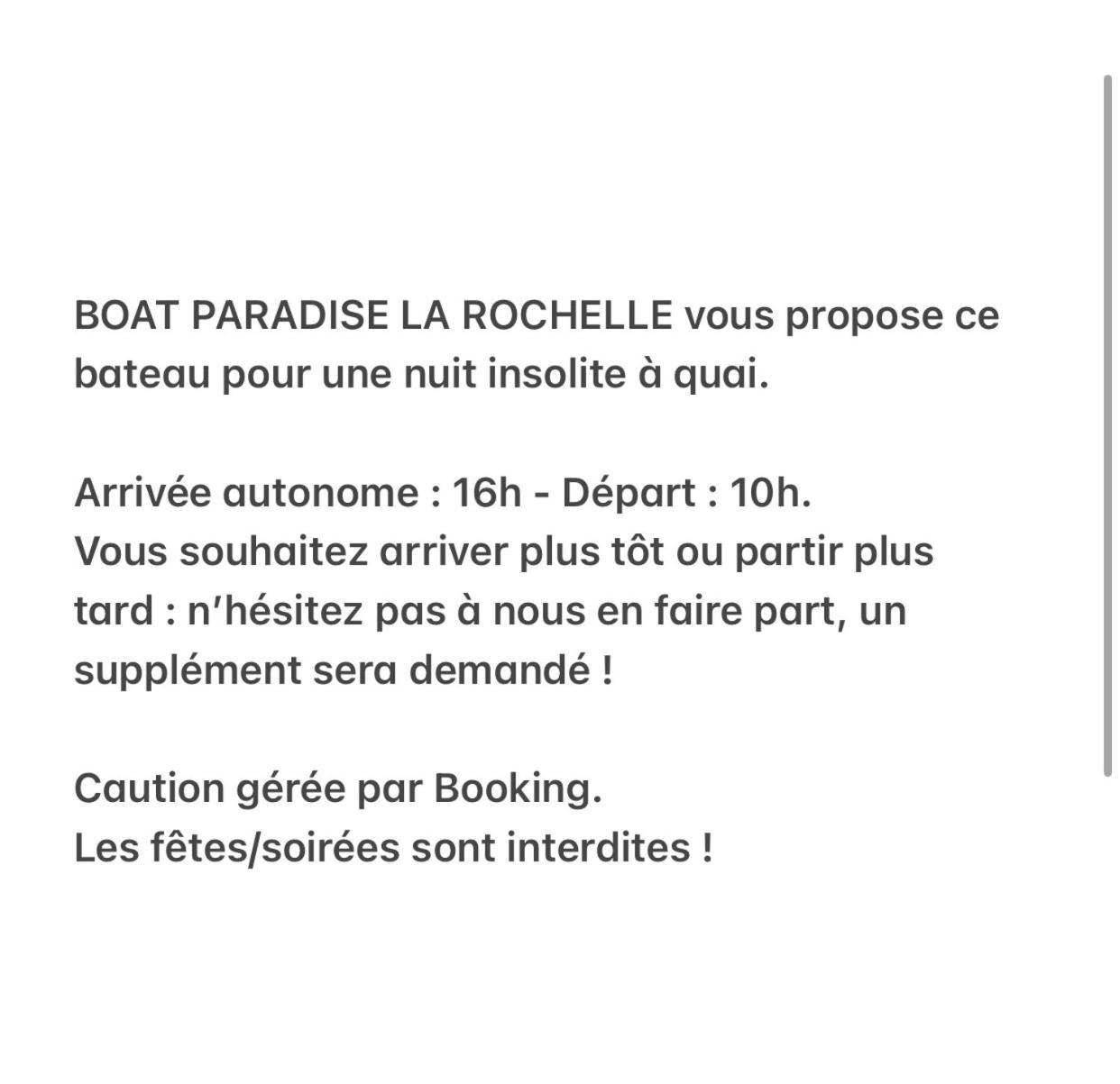 Une Nuit Sur Un Magnifique Bateau Linge Et Menage Inclus - Boat Paradise La Rochelle ラ・ロシェル エクステリア 写真